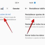 Pasos para resetear la configuración de red