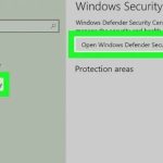 Pasos para activar Windows Defender