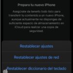 Pasos para resetear un iPhone